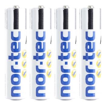 NOR-TEC ALKALINE AAA batterier - 4 stk