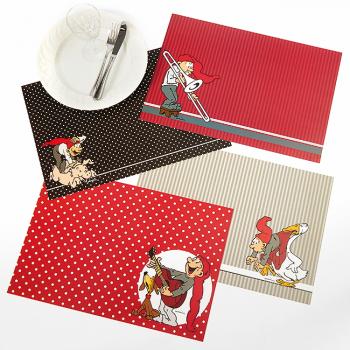 Bramming nisse dækkeserviet (H: 29cm - L: 43cm) 4 stk Karton