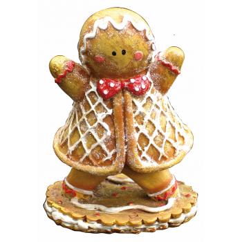 Honing piger med kjoler og fjeder krop - D (12 cm) 