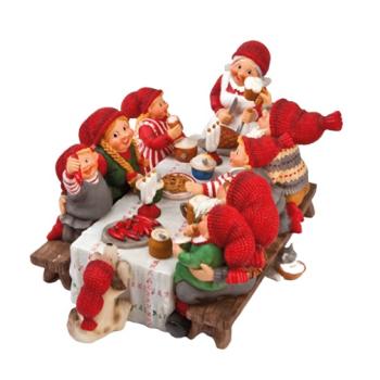 Munternissernes julebord - lille (B: 10cm L: 20cm) Poly