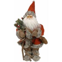 Nissefar med stav (33cm høj) stof