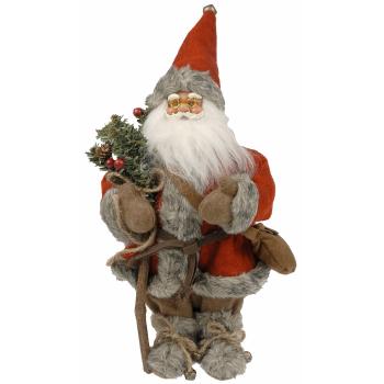 Nissefar med stav (33cm høj) stof