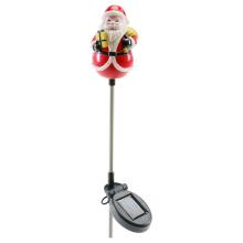 Julemand med solsellelys - A (10cm total med spyd 90cm)