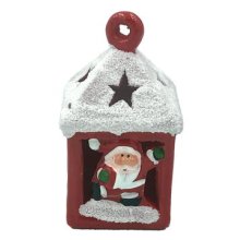 Jule lygte med led, Julemand - A (11cm) Batteri