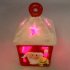 Jule lygte med led, Julemand med pakke - C (11cm) Batteri