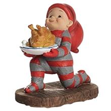 Babynisse dreng med and på fad - A (H: 8cm) Poly