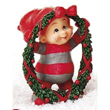 Babynisse med Julegran - B (H: 6cm) Poly