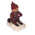 Babynisse leger på ski - Box 1 (H: 4cm) Poly