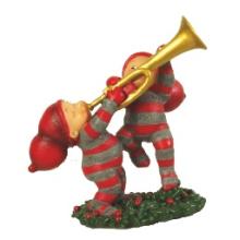 Babynisser spiller på trumpet - A (H: 6cm) Poly