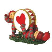 Babynisse 2 stk spiller på stor tromme - C (H: 6cm) Poly