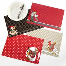 Bramming nisse dækkeserviet (H: 29cm - L: 43cm) 4 stk Karton