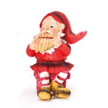 Skovnisse med panfløjte (H: 10 cm) Poly Skovnisse med panfløjte (H: 10 cm) Poly
