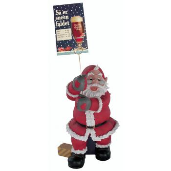 Nisse far med reklame skilt - A (40cm høj + skilt) Poly