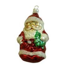 Julemand, Jule kugler (6 x 9cm) Glas